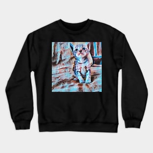 PUPPY ART CAT Crewneck Sweatshirt